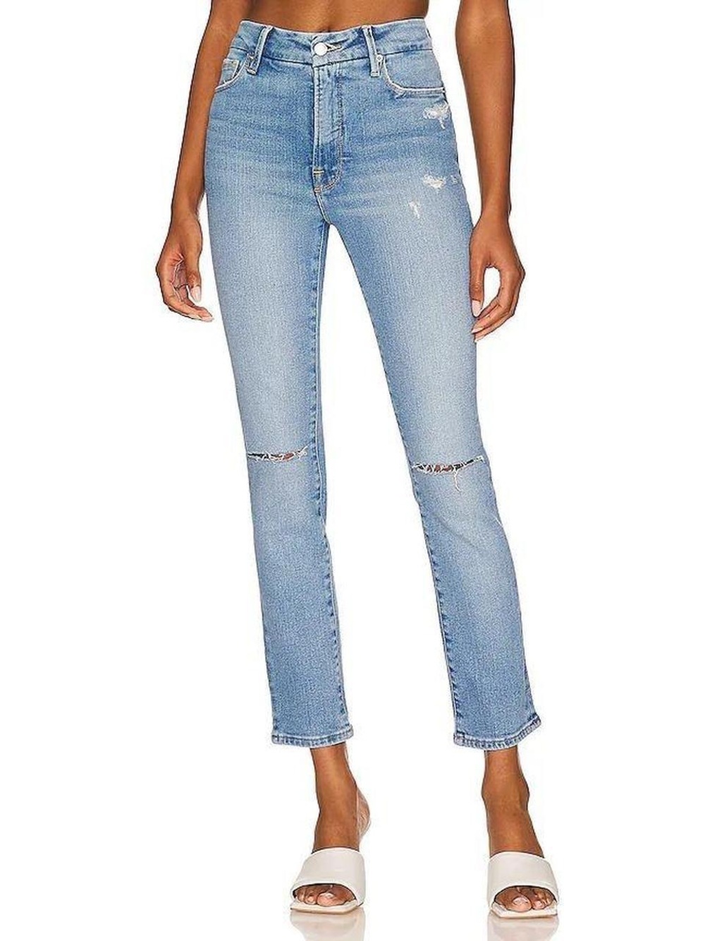 Good American Good Classic High Rise Straight (15)
